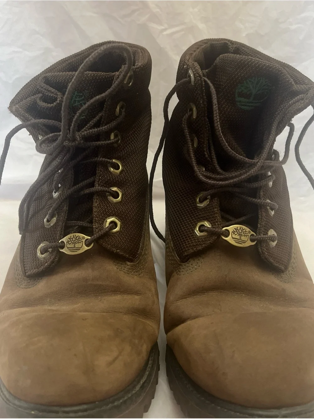 Timberland Men's Dark Brown Nubuck and Textile Ankle Boots